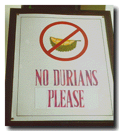 [No Durian Sign]